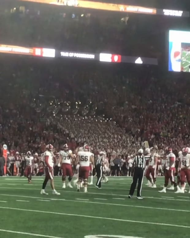 NU celebrates win over Hoosiers